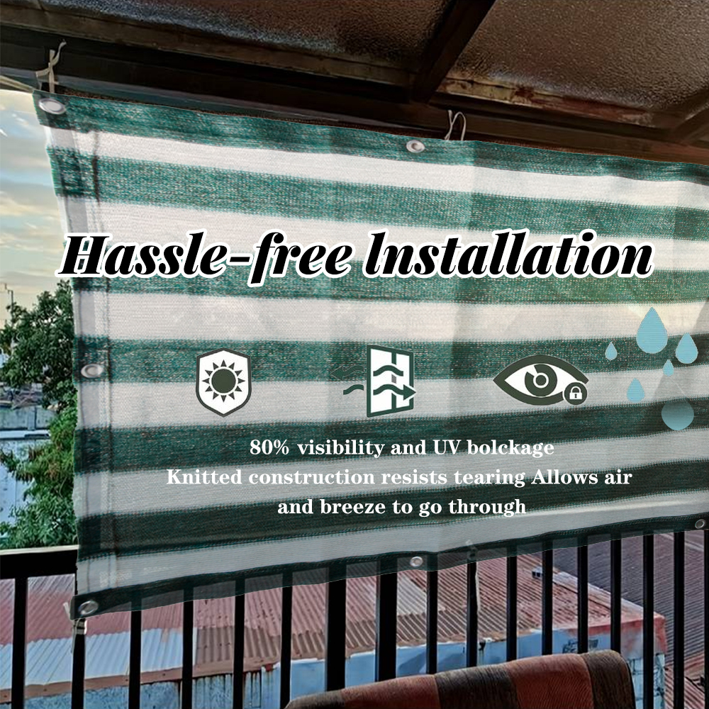 Recinzione pesante di balcone privacy schermata in plastica in plastica rete