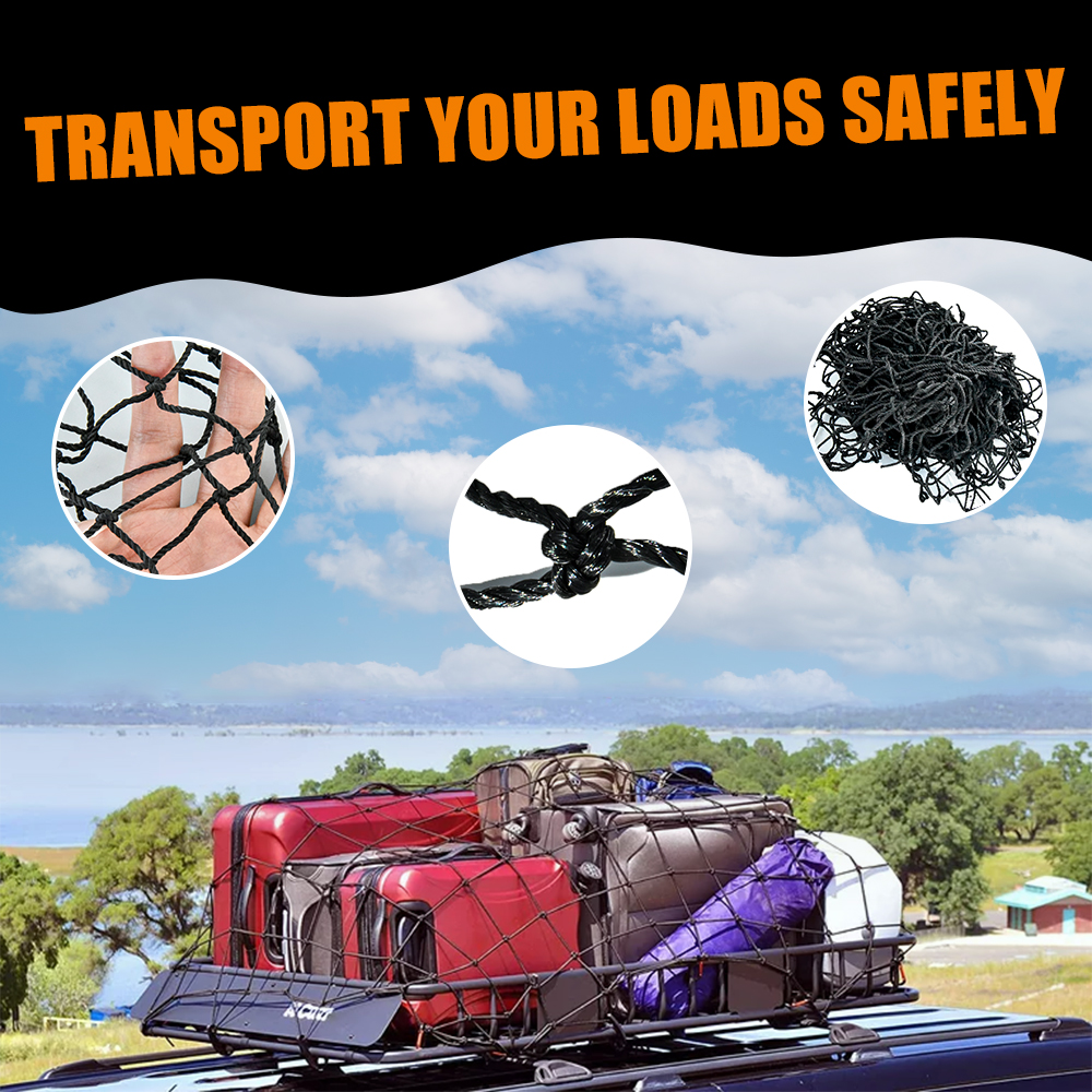 HDPE Black Black Knoted Sports Court Fence Net Football Practing.