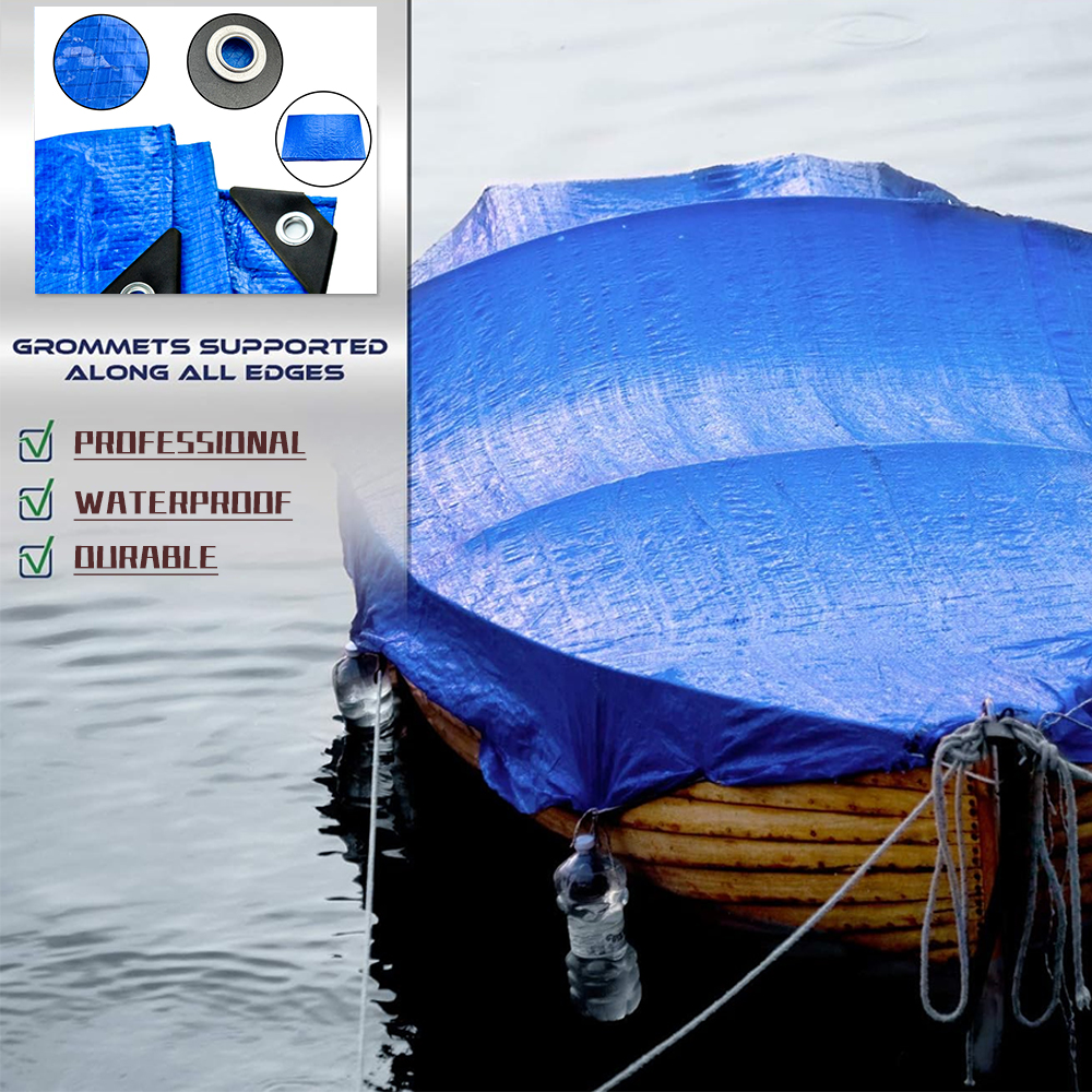 Tarps di tela da esterno blu pesante copri copertine di tarpaulin PE
