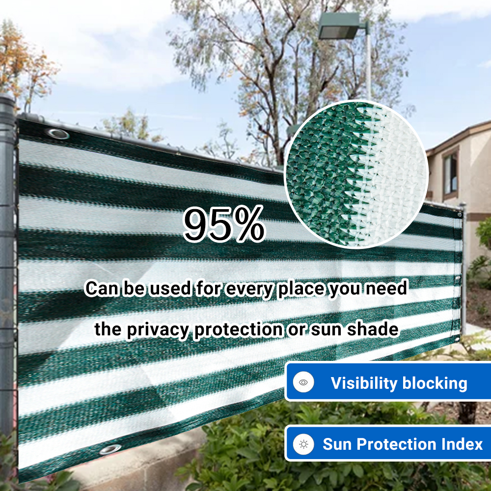 Recinzione pesante di balcone privacy schermata in plastica in plastica rete
