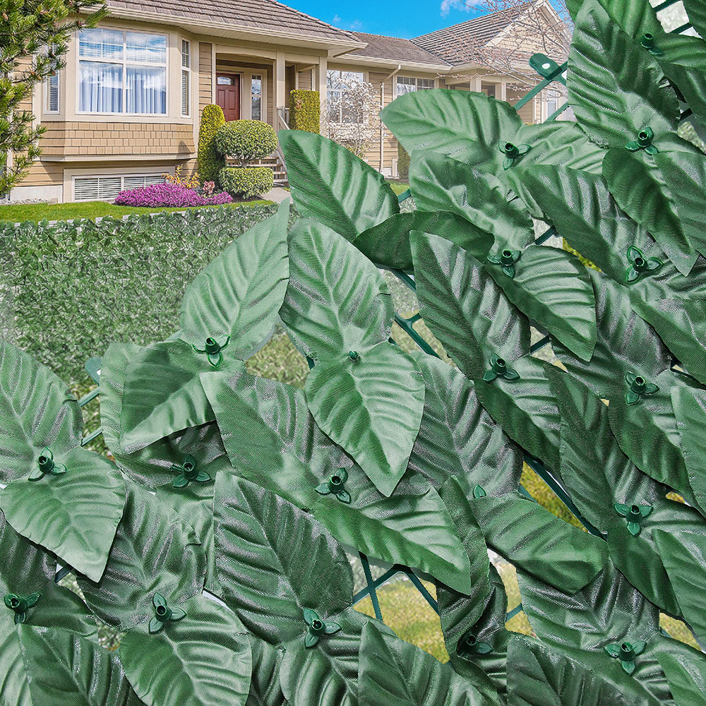 Pannelli di fogliame finto muro di pianta di erba verde artificiale per decorazione da giardino