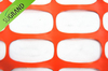 HDPE 110gsm Orange Safety Fence Net