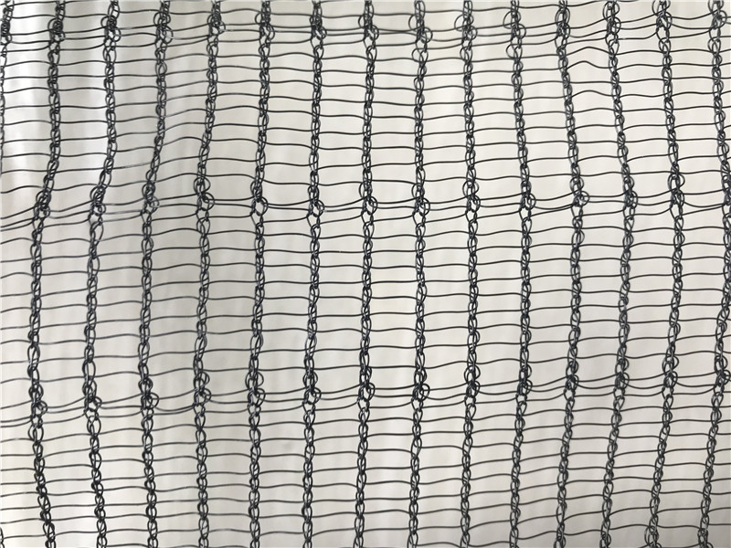 Rete anti-insetto nera per serra in HDPE al 100%.