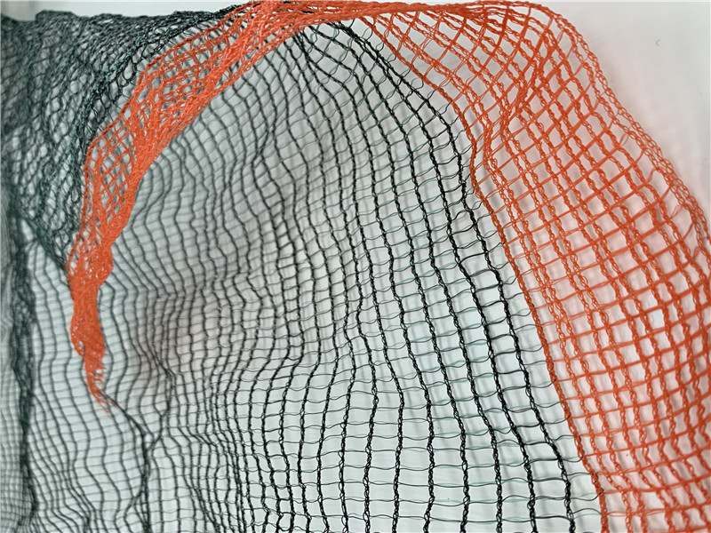 Rete verde oliva Francia 55GSM nera e verde con bordo rinforzato rosso