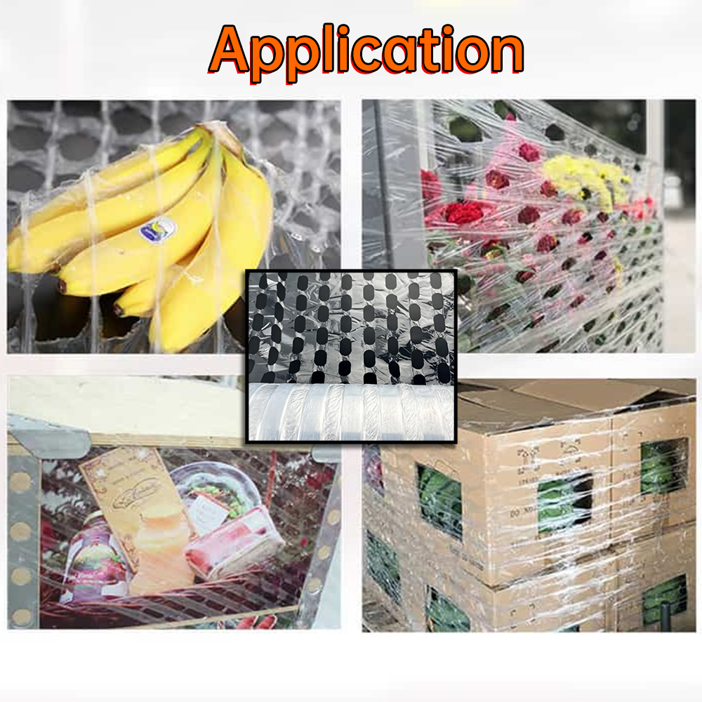 Film wrap e allungamento ventilato pellicola traspirante per l'imballaggio di pallet