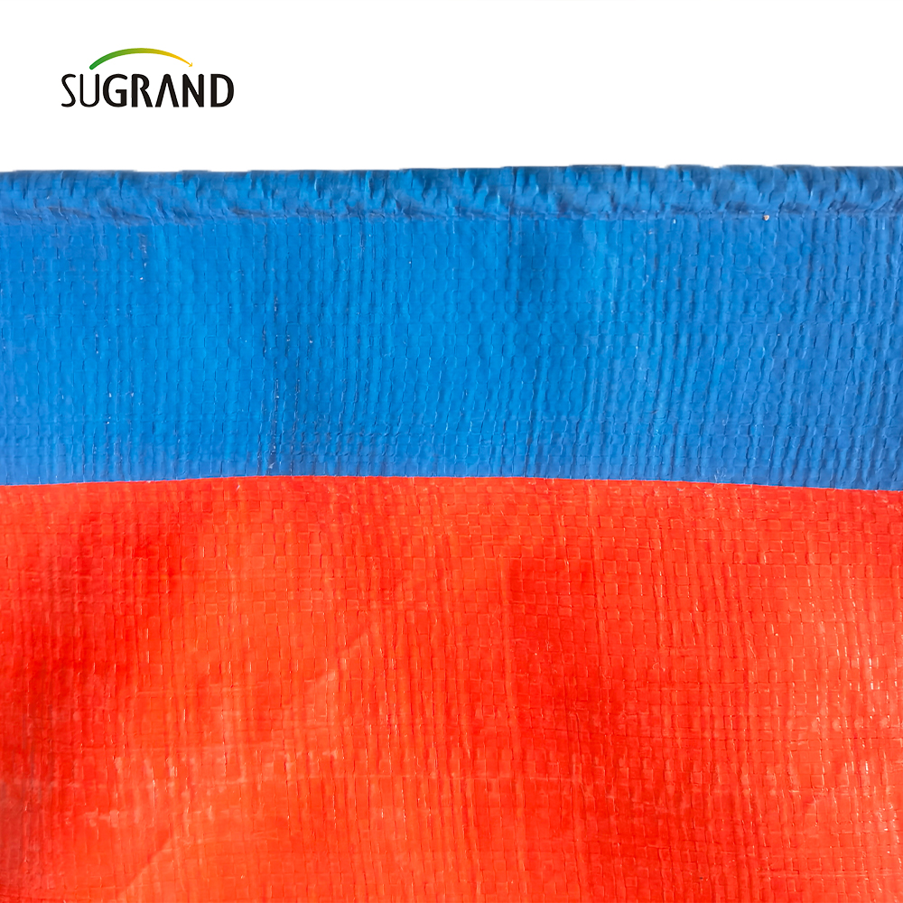 UV arancione e blu Proteggi in plastica PE Tarpaulin Agricoltura Produttori di coperture industriali