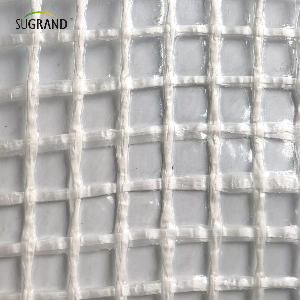 600 g di calibro trasparente 2*45m/3*45m Foglio di impalcature bianche ritardata.