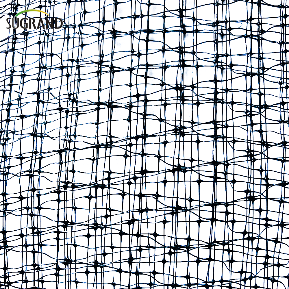 Rete antiuccelli nera per piante