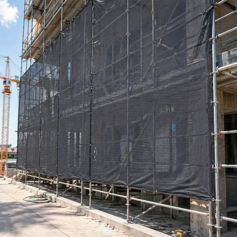 Rete mono ombra nera lavorata a maglia in HDPE all'ingrosso