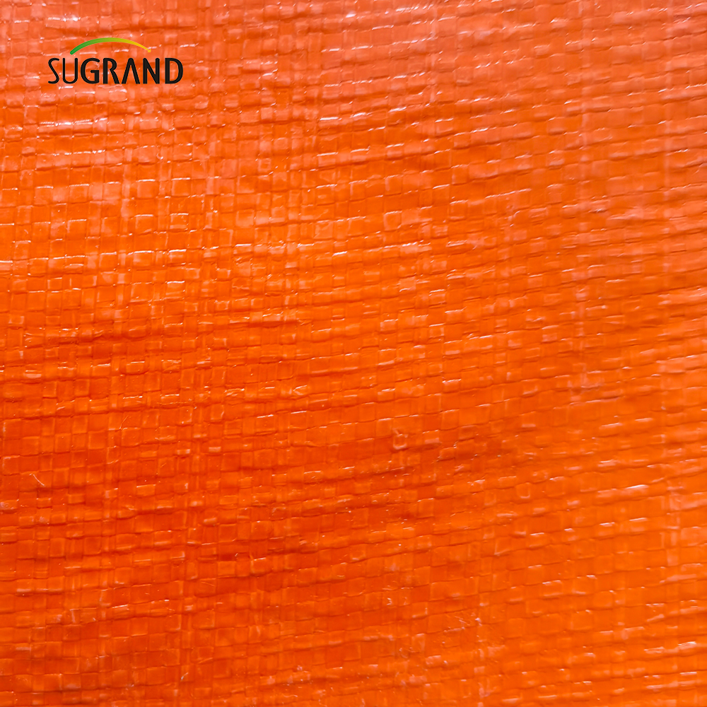 UV arancione e blu Proteggi in plastica PE Tarpaulin Agricoltura Produttori di coperture industriali