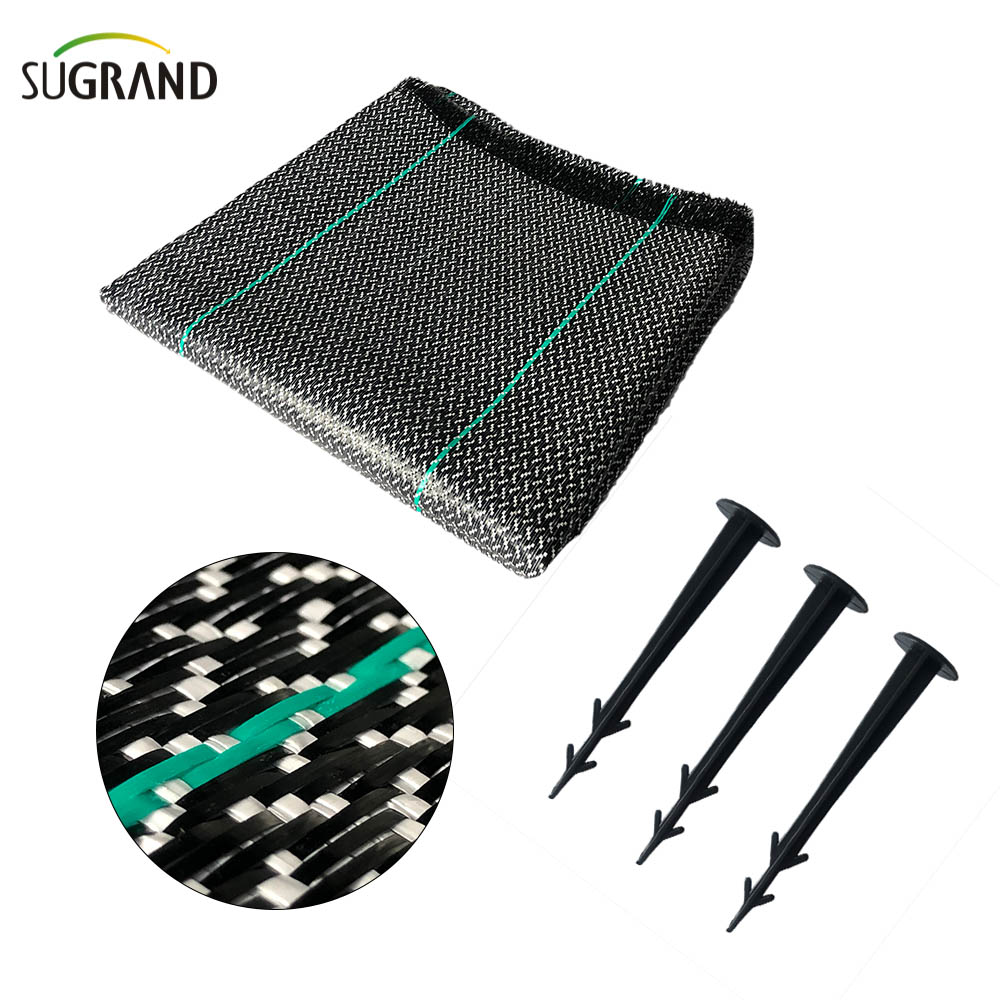 Copertura a terra in bianco e nero 0,7*100 m tappetini per erbacce per il mercato del Cile