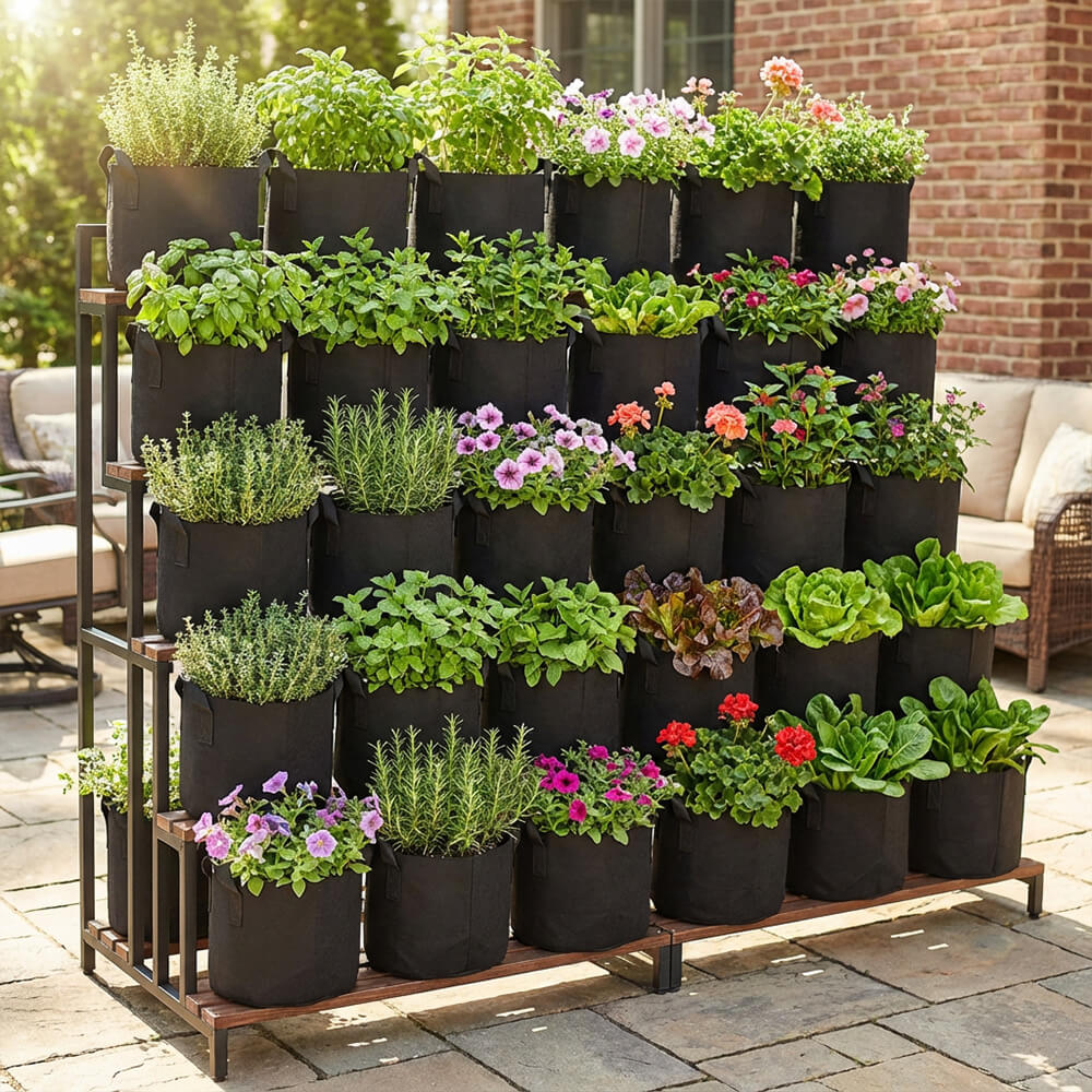 Sacchetti per coltivazione galloni in tessuto non tessuto all'ingrosso