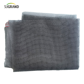 PVC rivestimento in fibra di vetro grigia in PVC Rolto di rete per reti per reti.