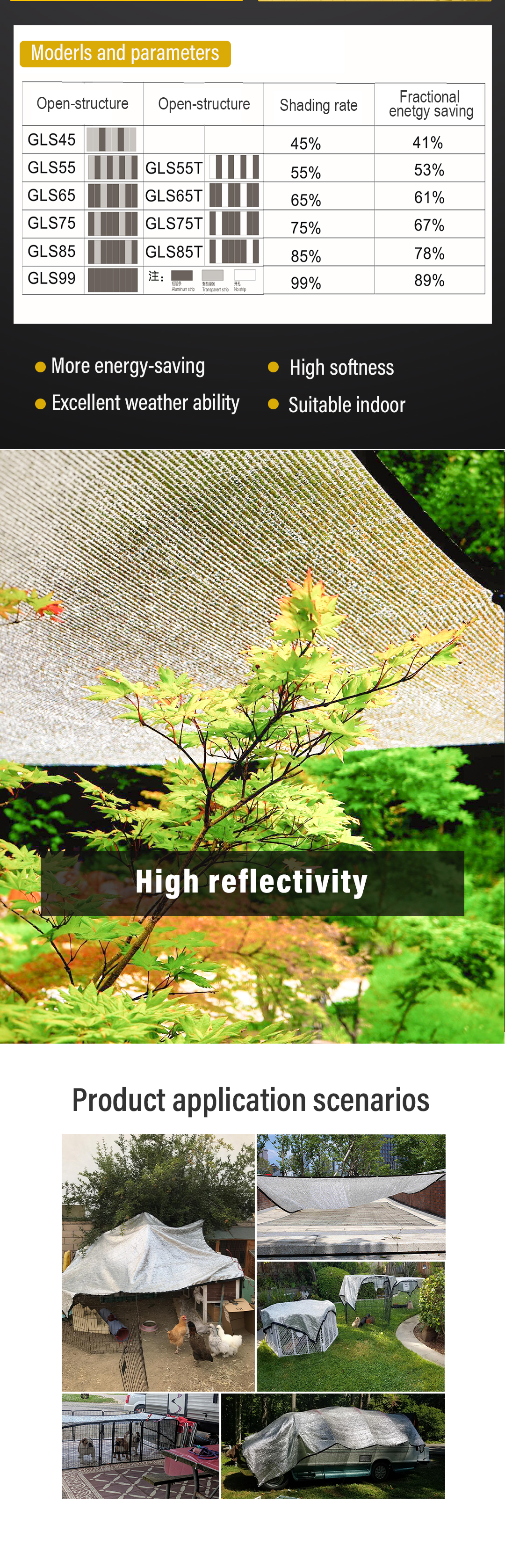 aluminum shade net6 rete ombreggiante in alluminio6