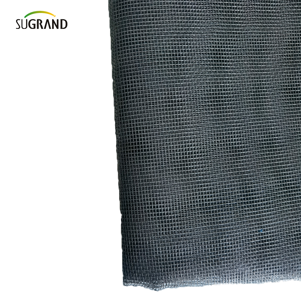 PVC rivestimento in fibra di vetro grigia in PVC Rolto di rete per reti per reti.