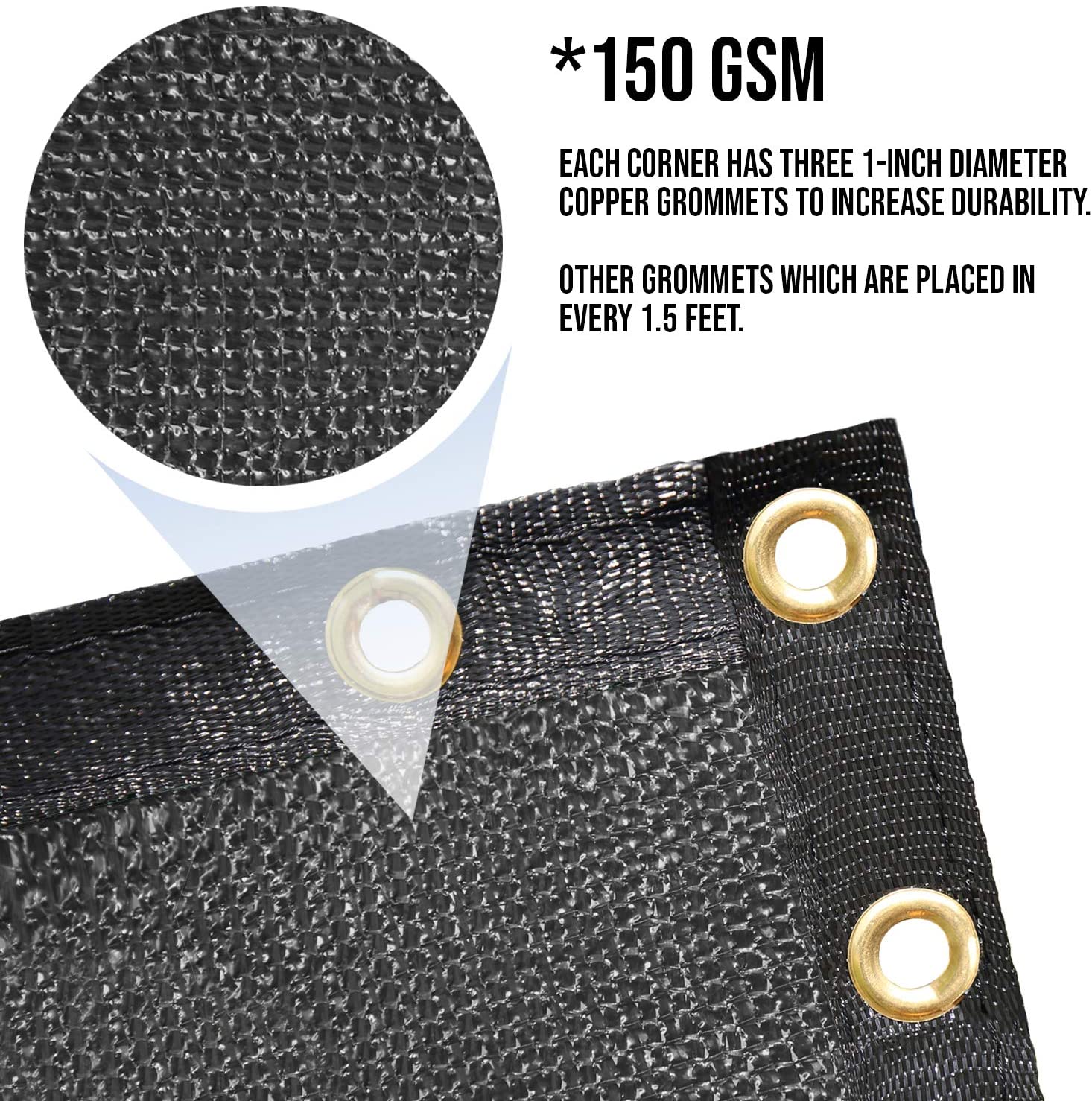 Black Fence Privacy Schermo parabrezza Blocco UV Blocco Schermo Copertina Fence Net