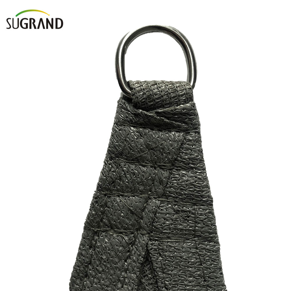 HDPE Outdoor Sun Shade Sails Balcony Shade Vason con lampada 