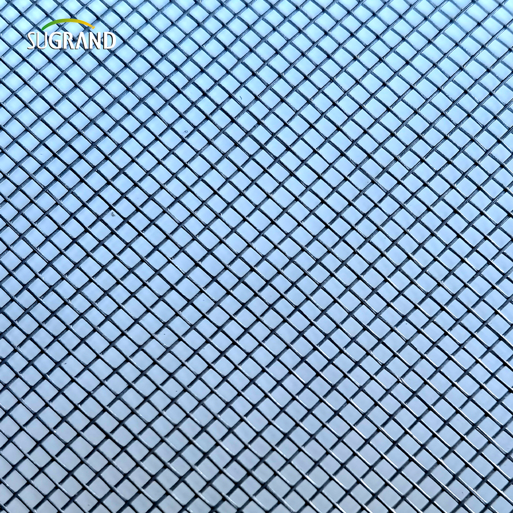 PVC rivestimento in fibra di vetro grigia in PVC Rolto di rete per reti per reti.