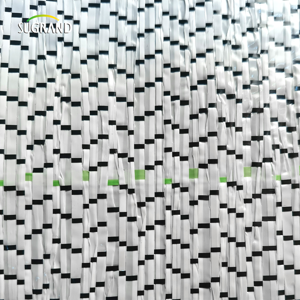 PP+UV 100G, 130G 1M/1,8 m/5,2m*100m Fornitore di copertura del terreno bianco nero