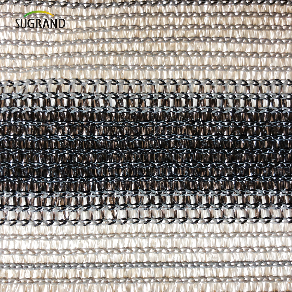 Rete da tonalità agricola di plastica nera stabile ai raggi