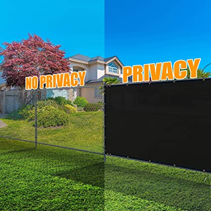 Black Fence Privacy Schermo parabrezza Blocco UV Blocco Schermo Copertina Fence Net