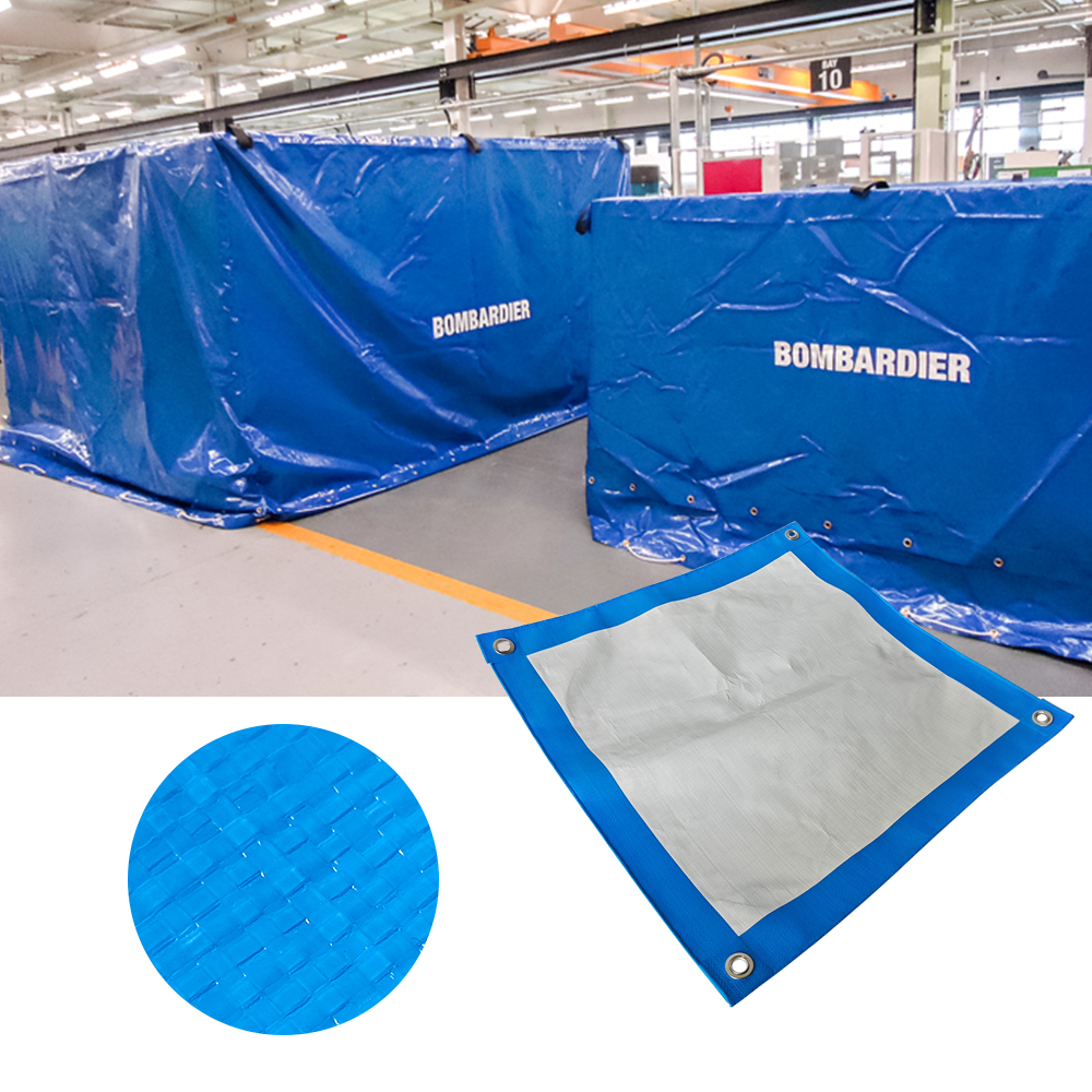 Tarpaulin PE per esterni pesanti Foglio verde impermeabile con occhielli rinforzati