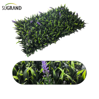 Pannelli di legno di bosso artificiale Muro di erba artificiale verde