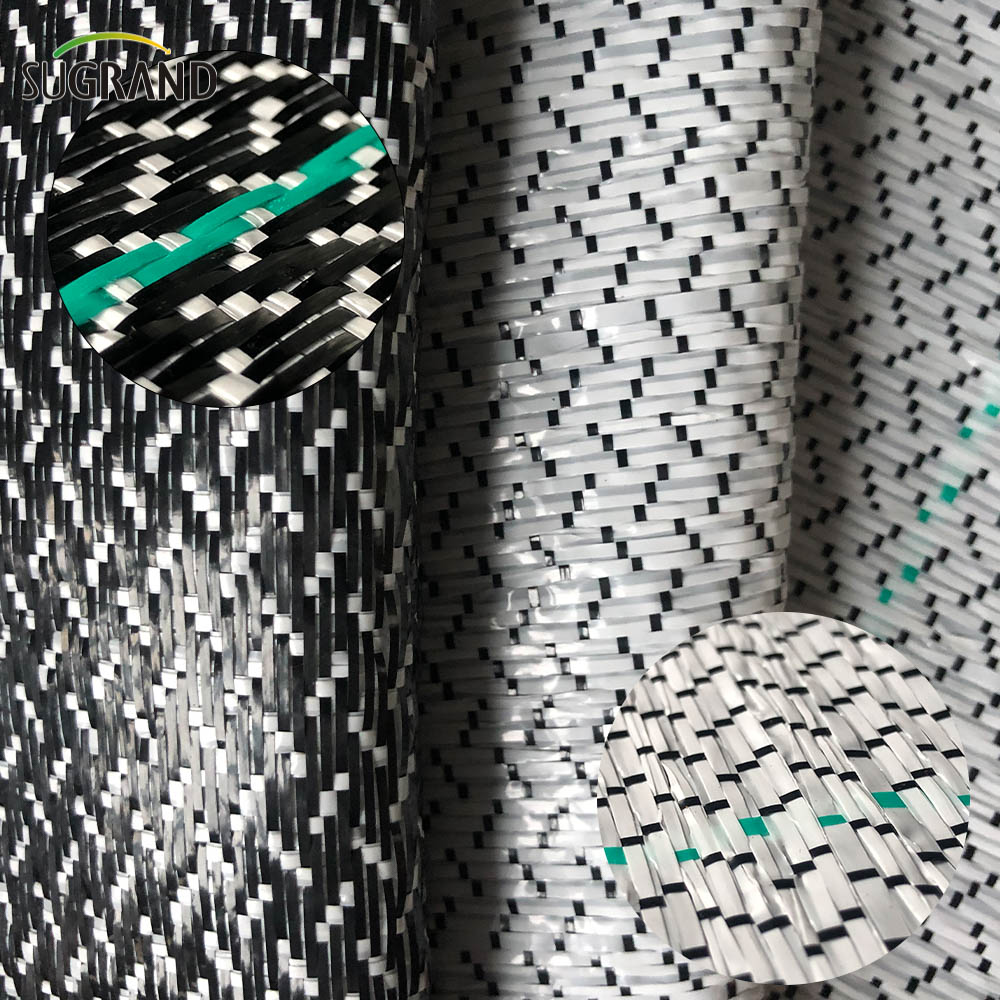 Copertura a terra in bianco e nero 0,7*100 m tappetini per erbacce per il mercato del Cile