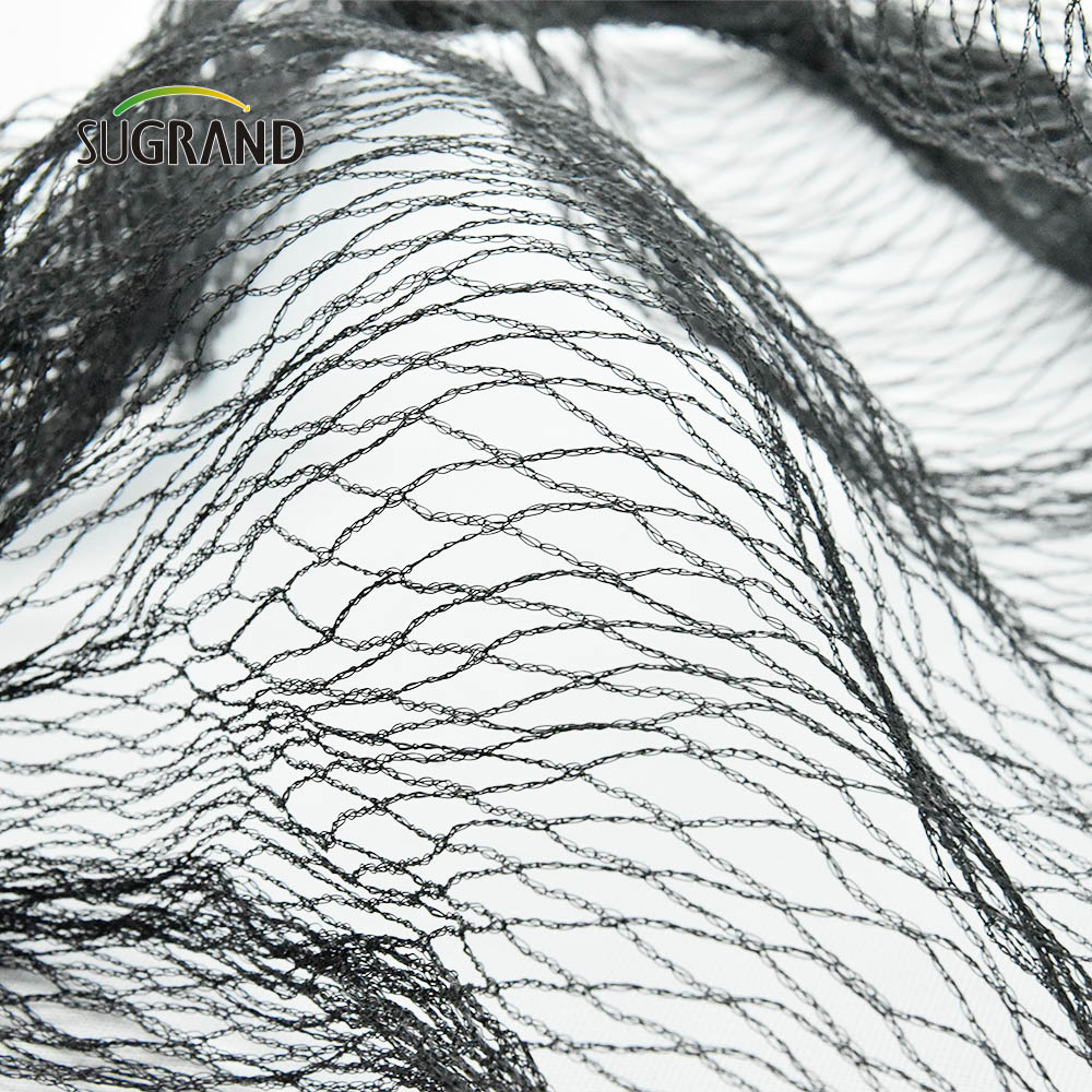 Netting di uccelli estruso verde nero per giardino proteggere le piante vegetali frutta