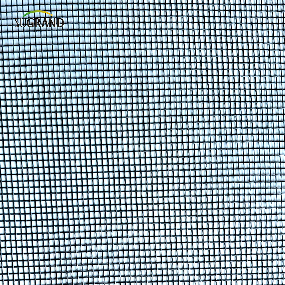 PVC rivestimento in fibra di vetro grigia in PVC Rolto di rete per reti per reti.