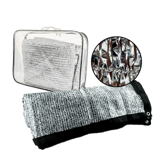 UV Silver in tessuto in alluminio in alluminio tessuto in rete da sole rete per auto