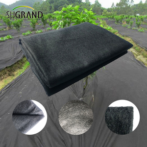 90 gsm Black PP Black Non tessuto per il tappetino delle infestanti del paesaggio 