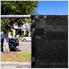 Black Fence Privacy Schermo parabrezza Blocco UV Blocco Schermo Copertina Fence Net