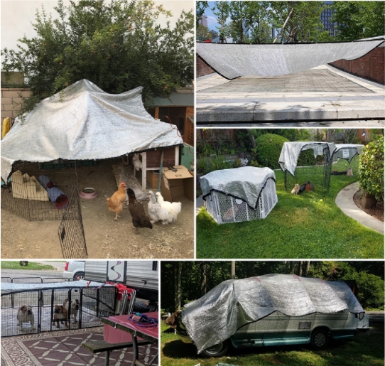 Net ombra in alluminio